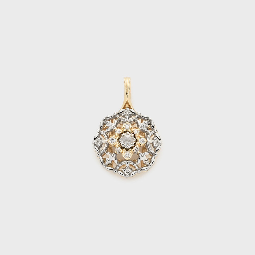 K10 Platinum Diamond Necklace Charm (0.09ct)