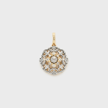 K10 Platinum Diamond Necklace Charm (0.09ct)