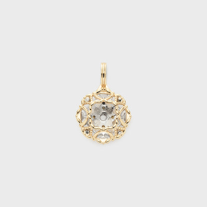K10 Platinum Diamond Necklace Charm (0.09ct)
