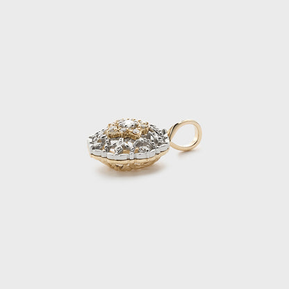 K10 Platinum Diamond Necklace Charm (0.09ct)