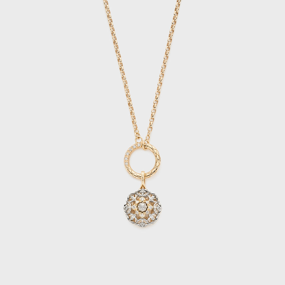K10 Platinum Diamond Necklace Charm (0.09ct)