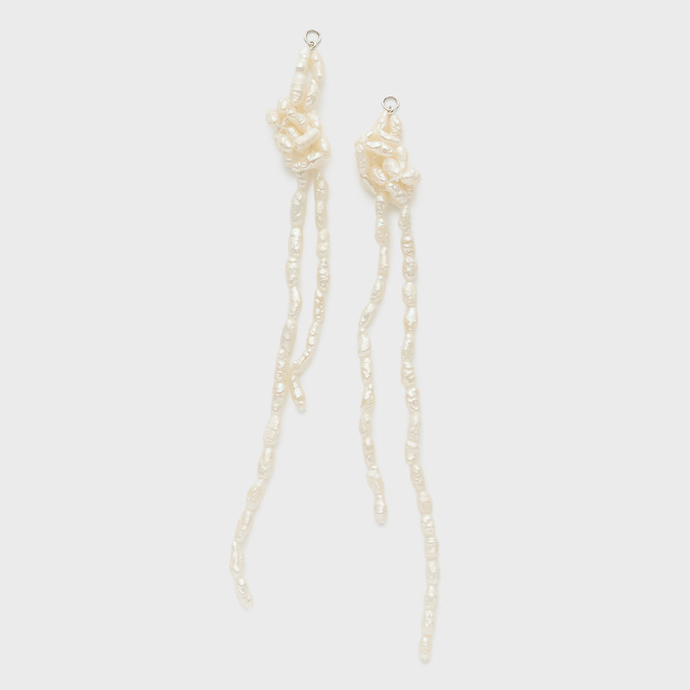 Silver Pearl Earring Charm