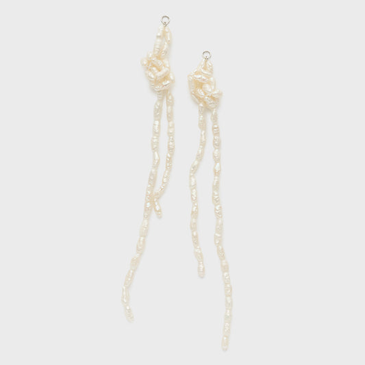 Silver Pearl Earring Charm