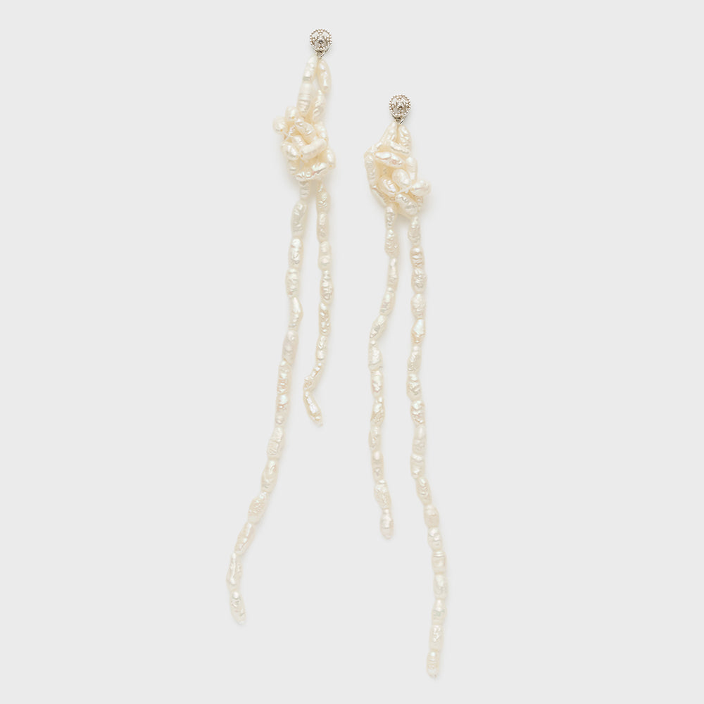 Silver Pearl Earring Charm