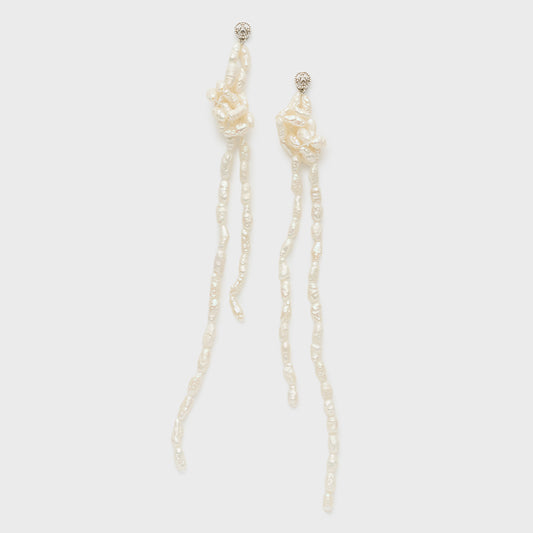 Silver Pearl Earring Charm