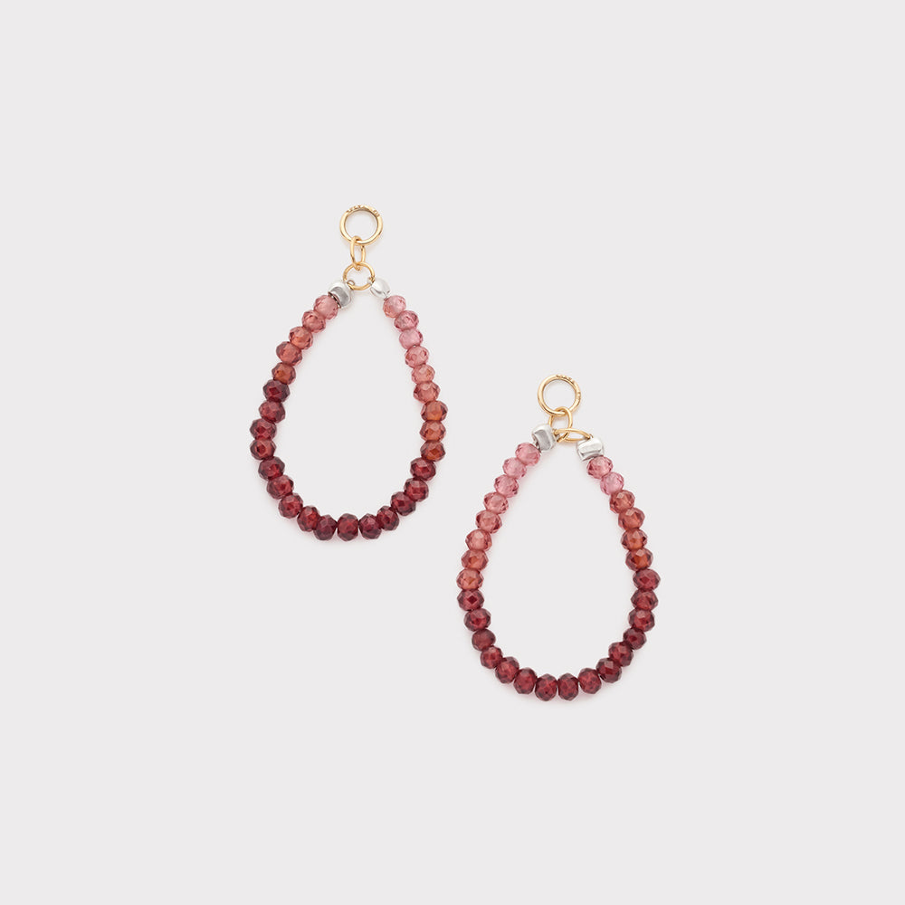 K10 Garnet Earring Charm