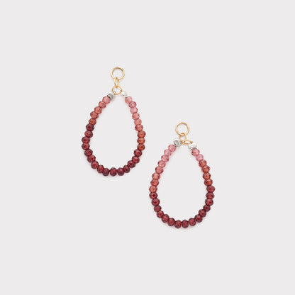 K10 Garnet Earring Charm