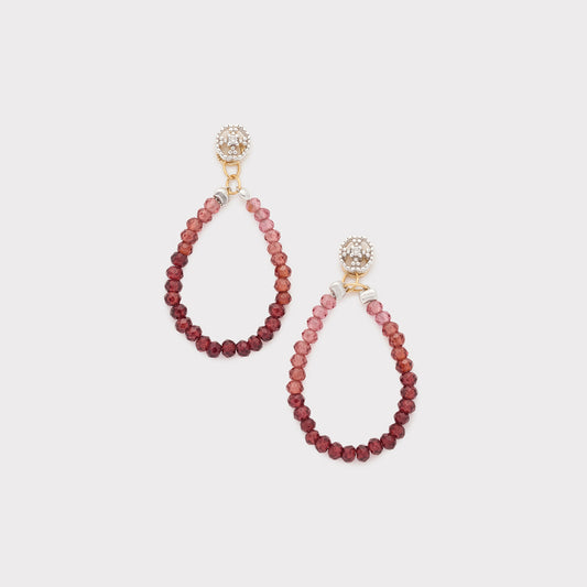 K10 Garnet Earring Charm