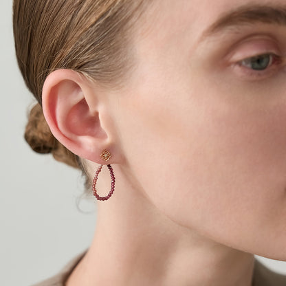 K10 Garnet Earring Charm