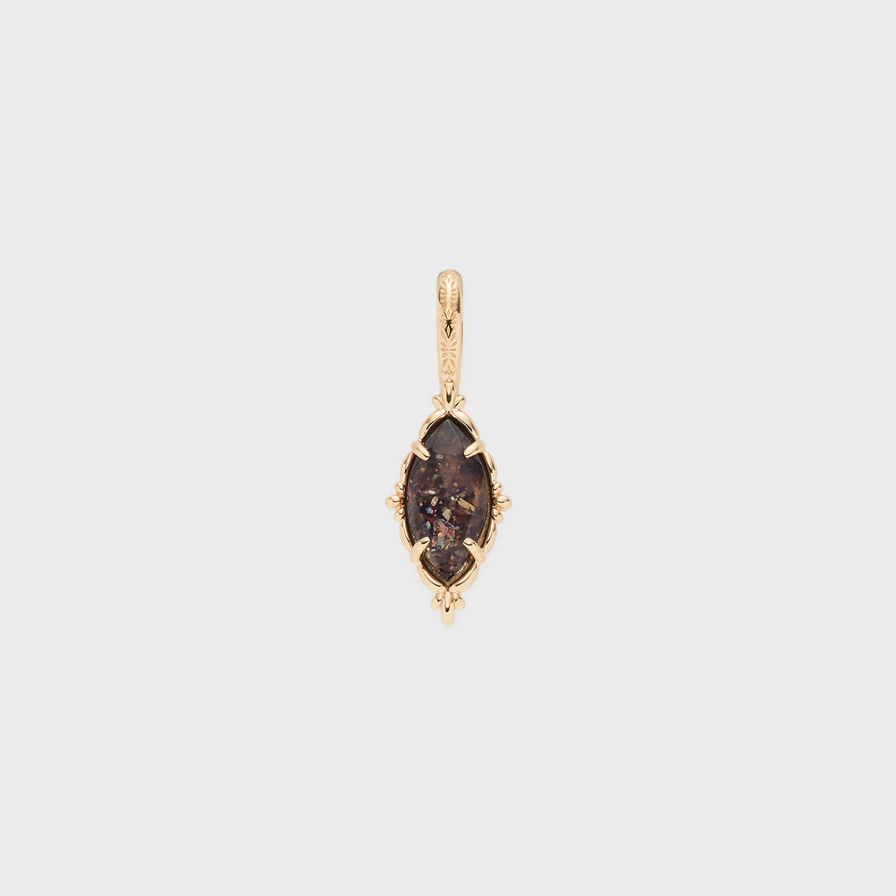 K5 Sunstone/Blue Goldstone Necklace Charm