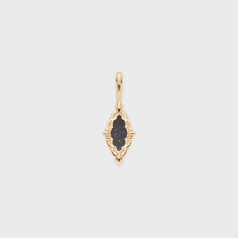K5 Sunstone/Blue Goldstone Necklace Charm