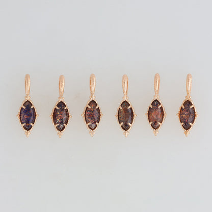 K5 Sunstone/Blue Goldstone Necklace Charm