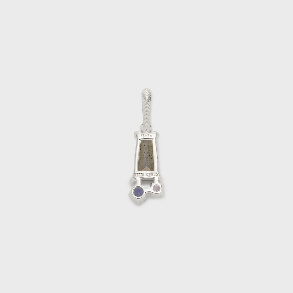 Silver Multi-Stone Necklace Charm