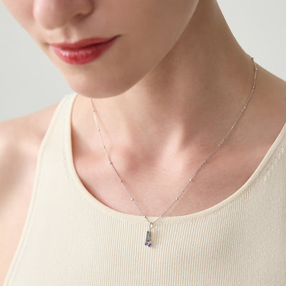 Silver Multi-Stone Necklace Charm
