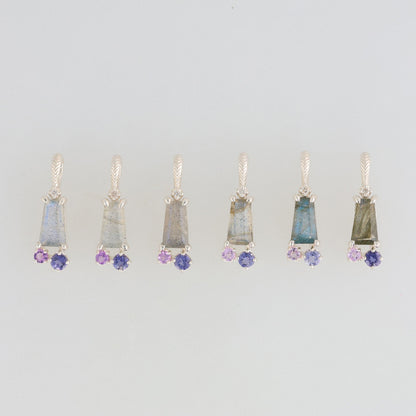 Silver Multi-Stone Necklace Charm