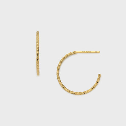 《Web Exclusive》Hoop Earrings (Gold Color)