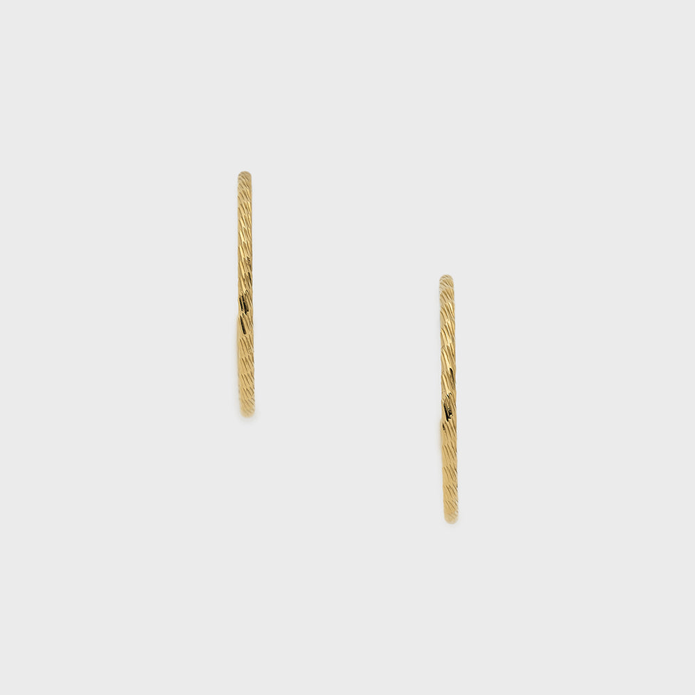 《Web Exclusive》Hoop Earrings (Gold Color)