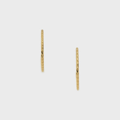 《Web Exclusive》Hoop Earrings (Gold Color)