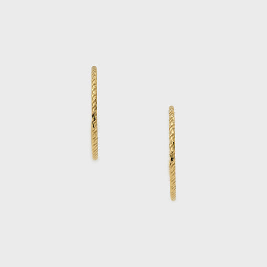 《Web Exclusive》Hoop Earrings (Gold Color)