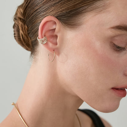 《Web Exclusive》Hoop Earrings (Gold Color)