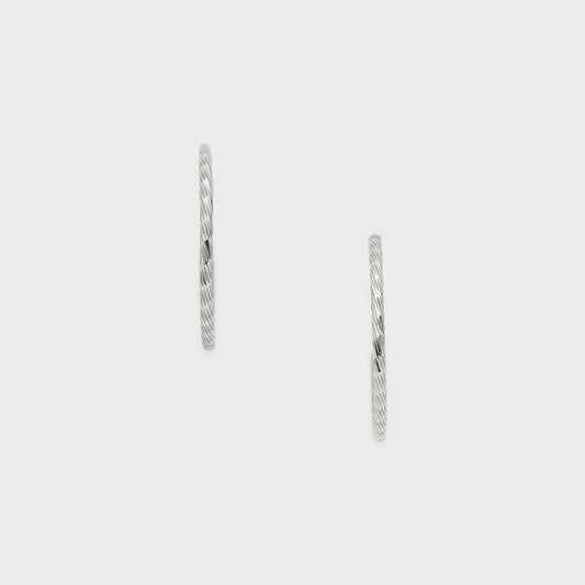 《Web Exclusive》Silver Hoop Earrings