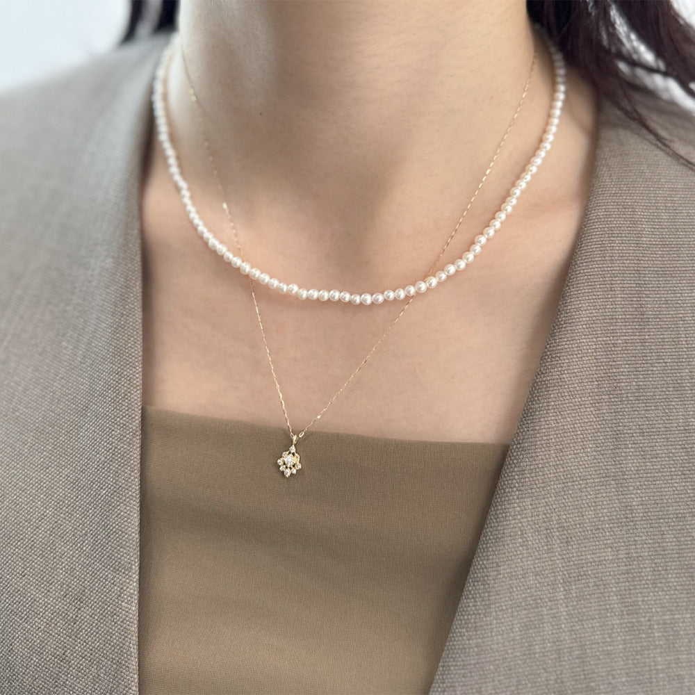 ―2026 Winter Limited Edition―K18 Diamond Necklace (0.07ct)