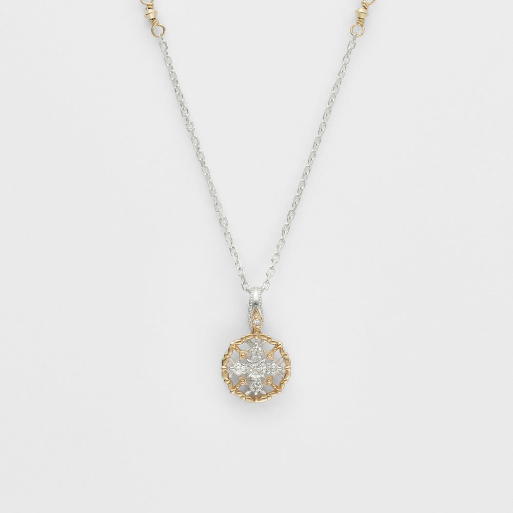 ―2026 Winter Limited Edition―Silver/K10 Diamond Necklace (0.05ct)