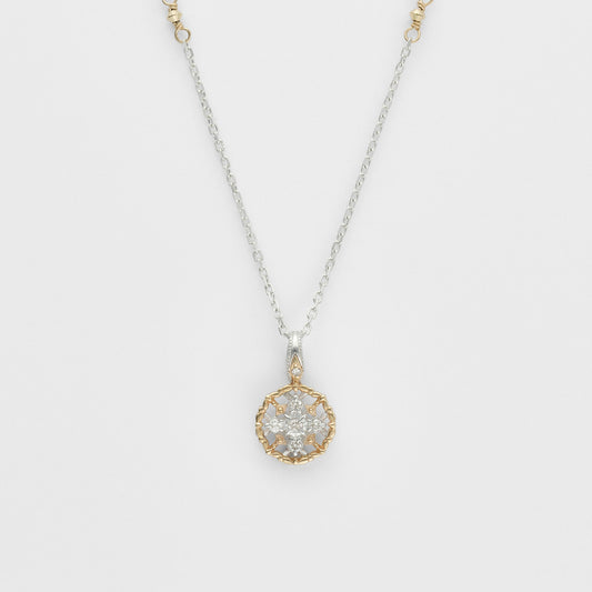 ―2026 Winter Limited Edition―Silver/K10 Diamond Necklace (0.05ct)
