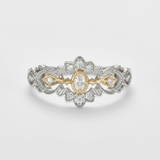 ―2026 Winter Limited Edition― K10 Platinum Diamond Ring (0.13ct)