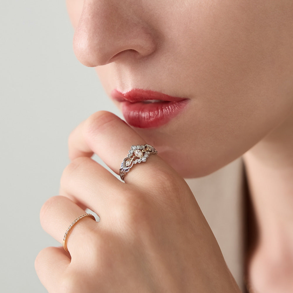 ―2026 Winter Limited Edition― K10 Platinum Diamond Ring (0.13ct)