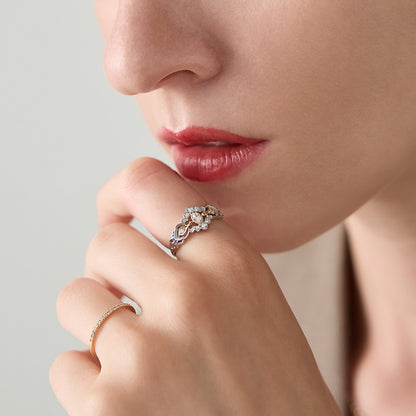 ―2026 Winter Limited Edition― K10 Platinum Diamond Ring (0.13ct)