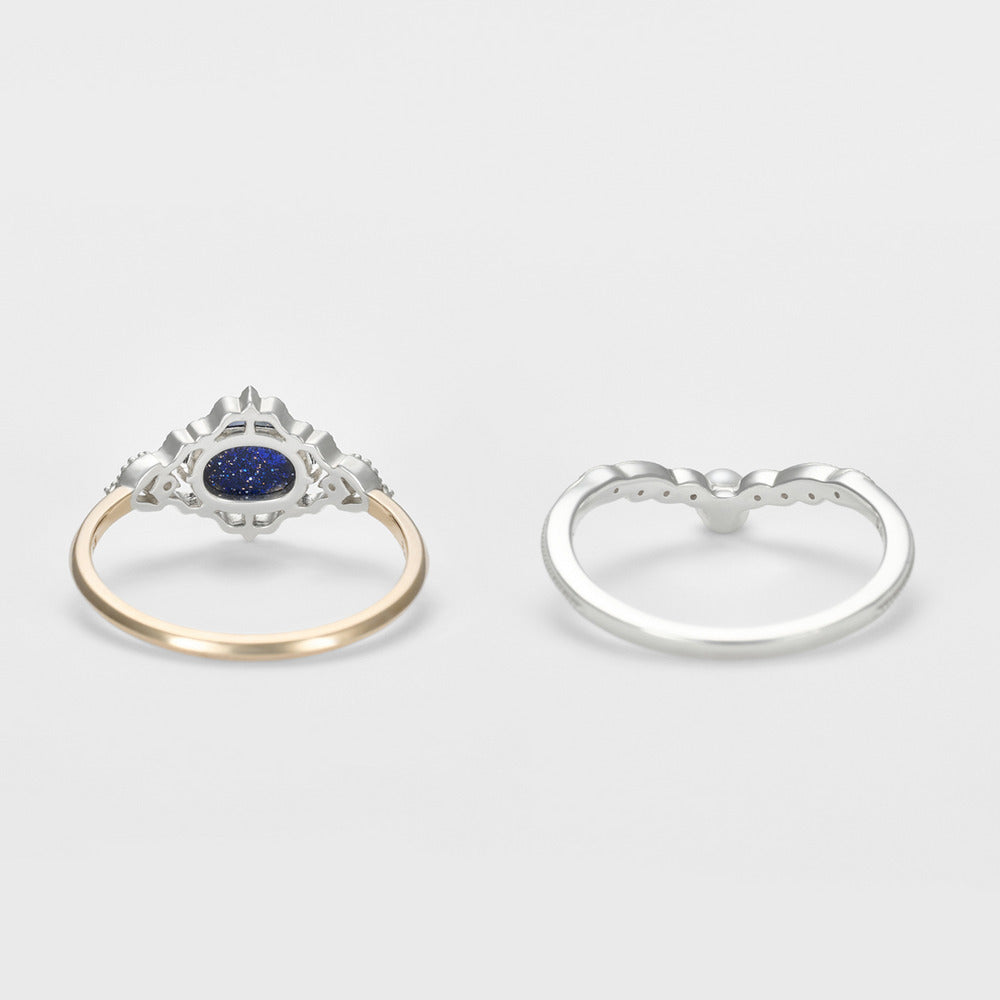 ―2026 Winter Limited Edition― Silver/K5 Blue Goldstone Ring