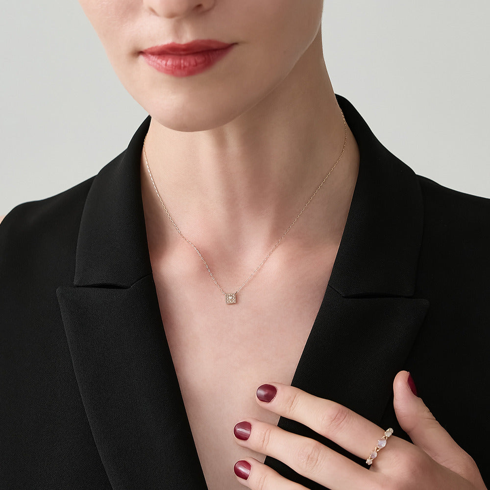 ―2026 Winter Limited Edition―K10 Diamond Necklace (0.06ct)