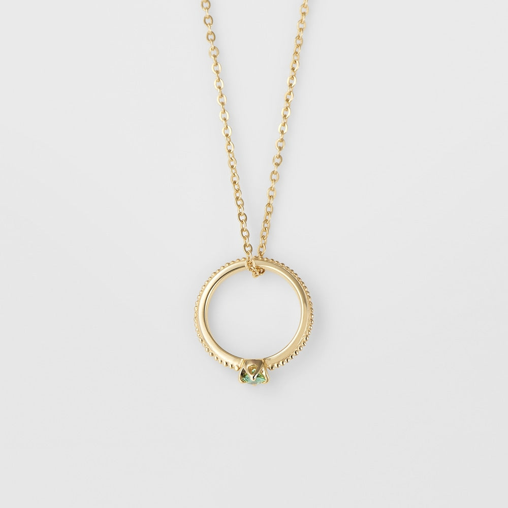 <May Birthstone> K10 Emerald Baby Ring