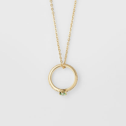 <May Birthstone> K10 Emerald Baby Ring