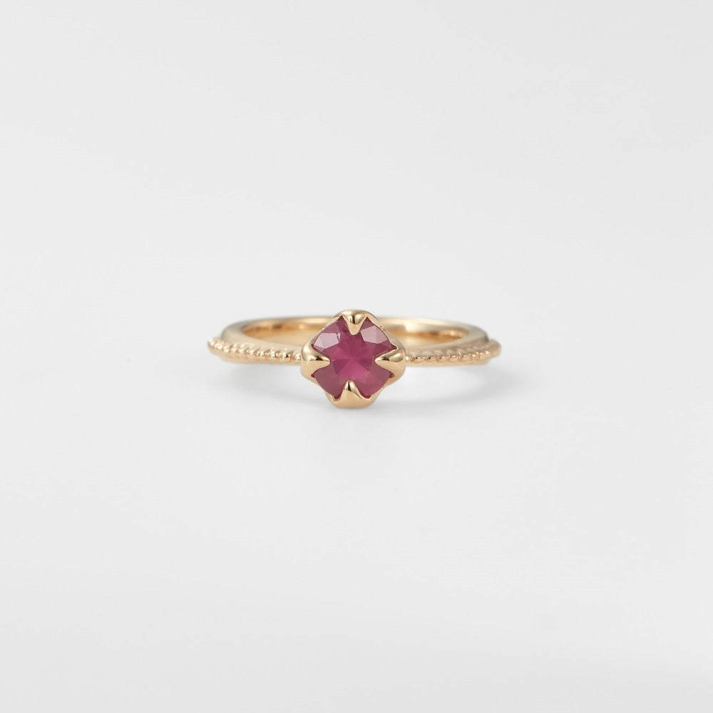 <July Birthstone> K10 Ruby Baby Ring