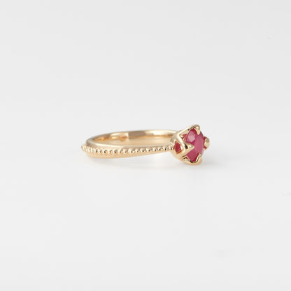 <July Birthstone> K10 Ruby Baby Ring