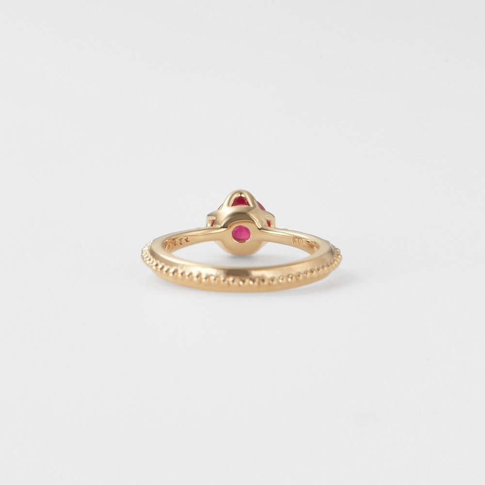 <July Birthstone> K10 Ruby Baby Ring