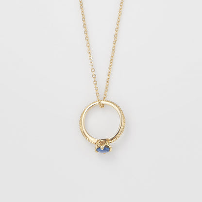 <September Birthstone> K10 Sapphire Baby Ring