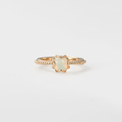 <October Birthstone> K10 Opal Baby Ring