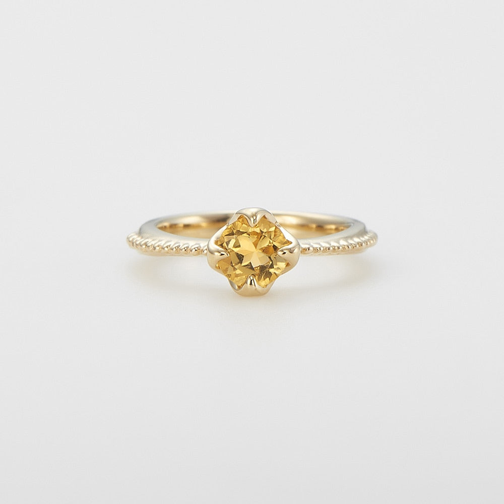 <November Birthstone> K10 Citrine Baby Ring