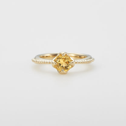 <November Birthstone> K10 Citrine Baby Ring