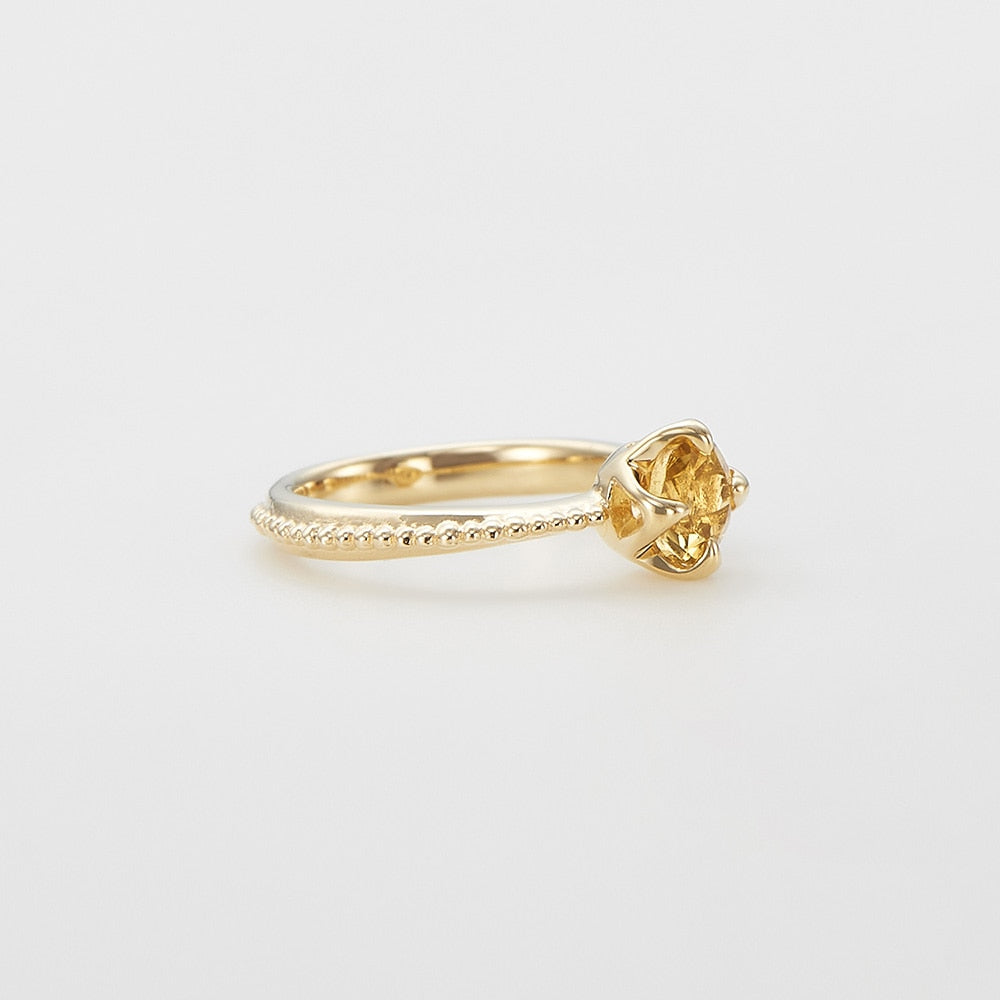 <November Birthstone> K10 Citrine Baby Ring