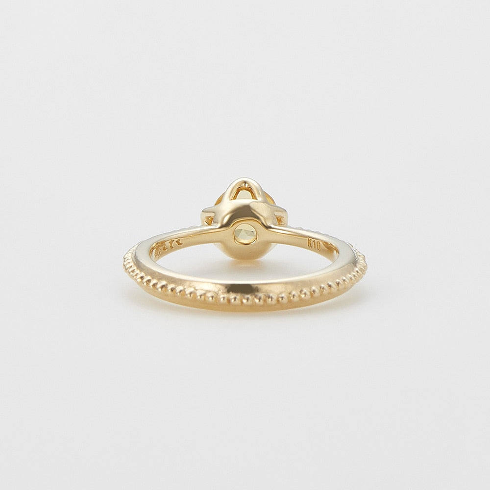 <November Birthstone> K10 Citrine Baby Ring