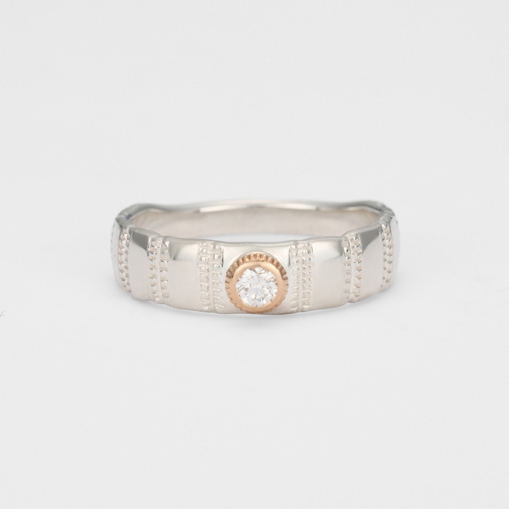Silver/5K Diamond Ring (S)