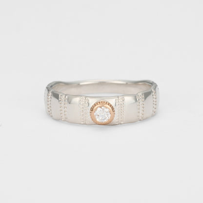 Silver/5K Diamond Ring (S)