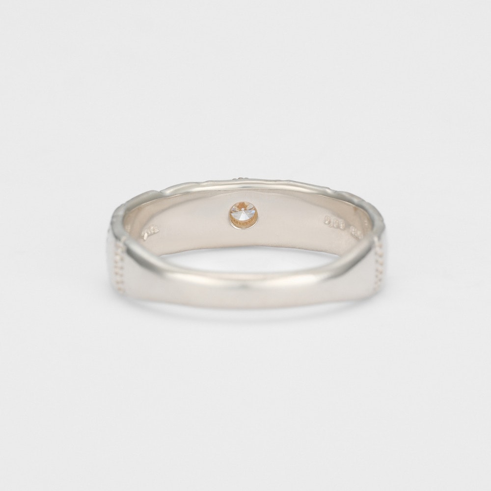 Silver/5K Diamond Ring (S)