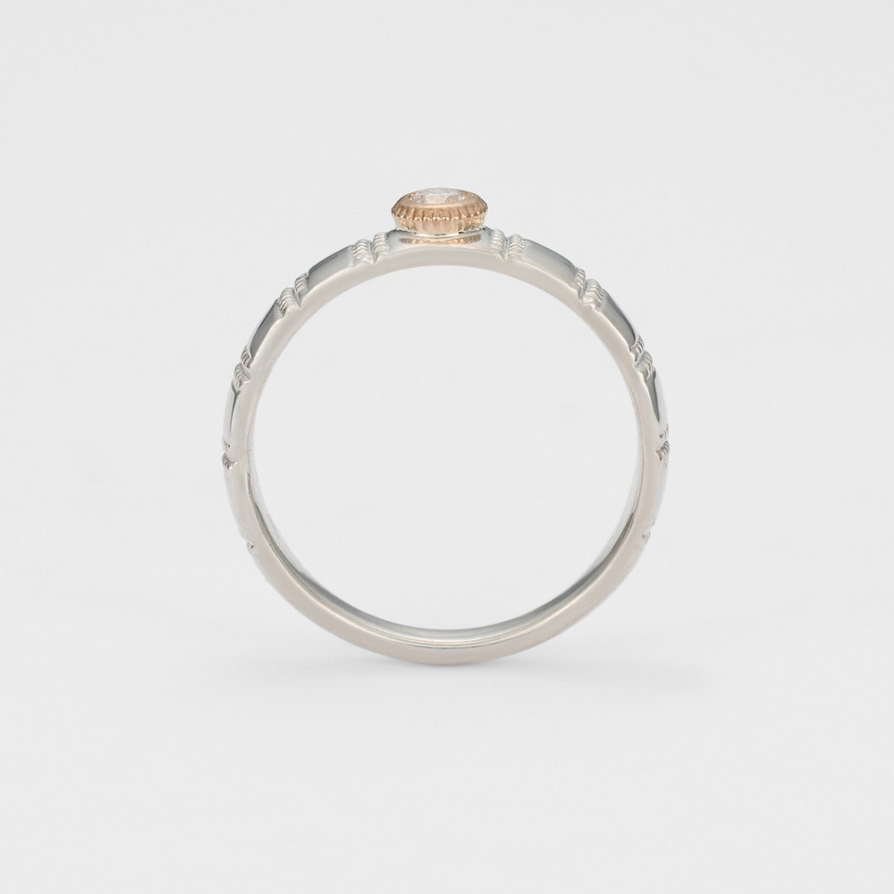 Silver/5K Diamond Ring (S)