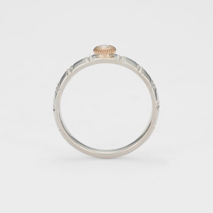 Silver/5K Diamond Ring (S)