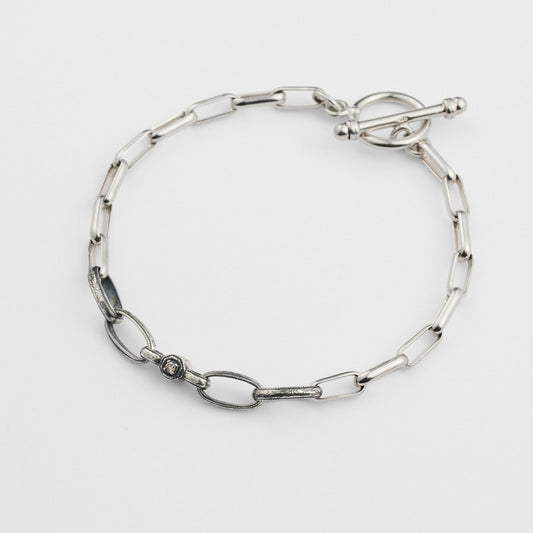 Silver Diamond Bracelet